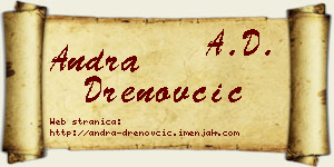 Andra Drenovčić vizit kartica